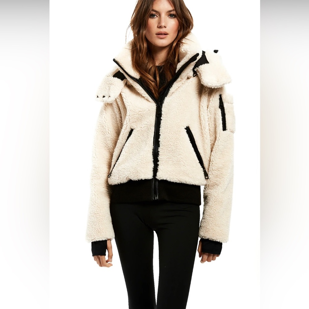 $395⬇️ SAM. Sherpa NALA Jacket in Almond - S - Picture 4 of 12